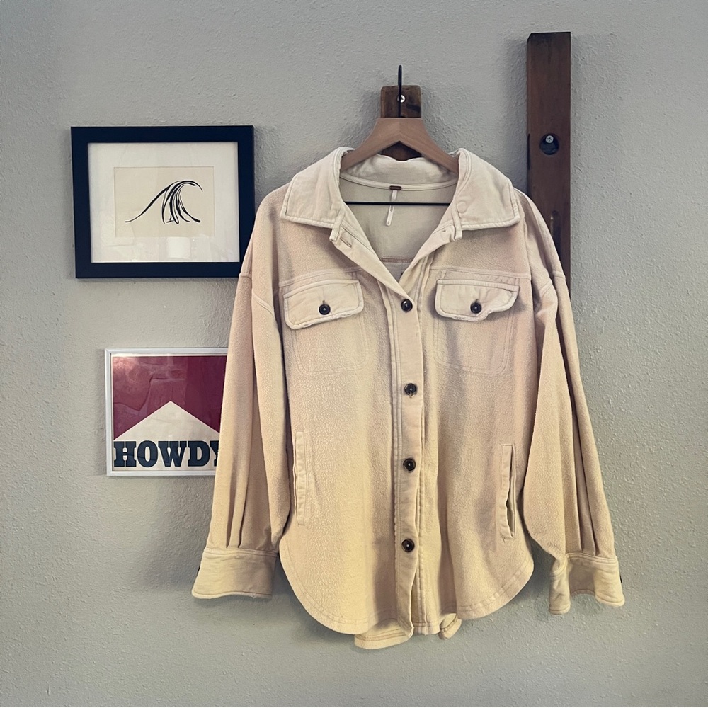 $128 FREE PEOPLE Ruby Jacket Size XS LIGHT PINK